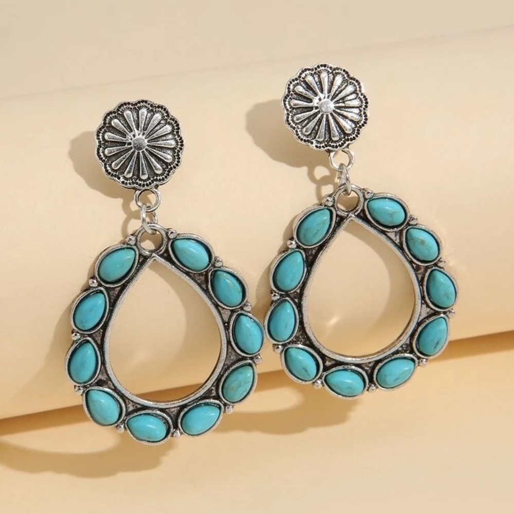 Turquoise Stone Earrings
